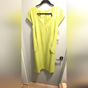 KASPER 16W SHEATH DRESS SLEEVELESS DRESS AVACODO